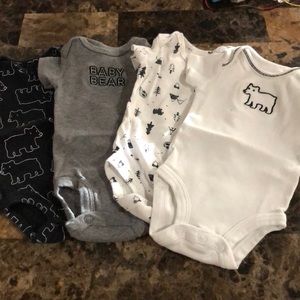 Bundle of 4 Newborn onesies